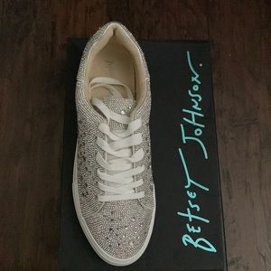 Betsy Johnson Rhinestone Sneakers
